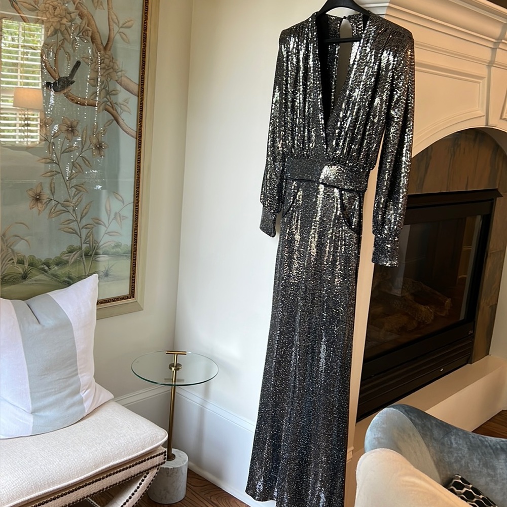 Zhivago Galileo Metallic Jumpsuit, size small